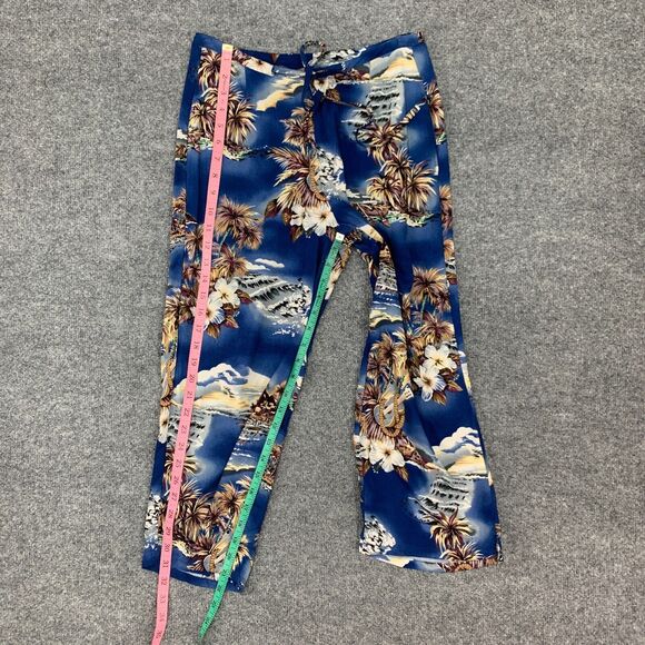 Vintage Hilo Hattie Hawaiian Crop Pants Womens XS Extra Small Drawstring Relaxed - Picture 7 of 12